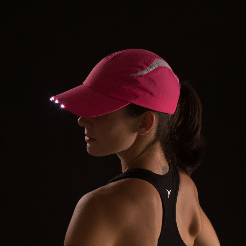 Running hats with lights sales