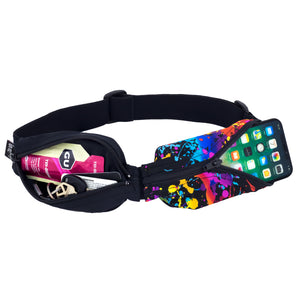 Spibelt Glide running belt black and rave