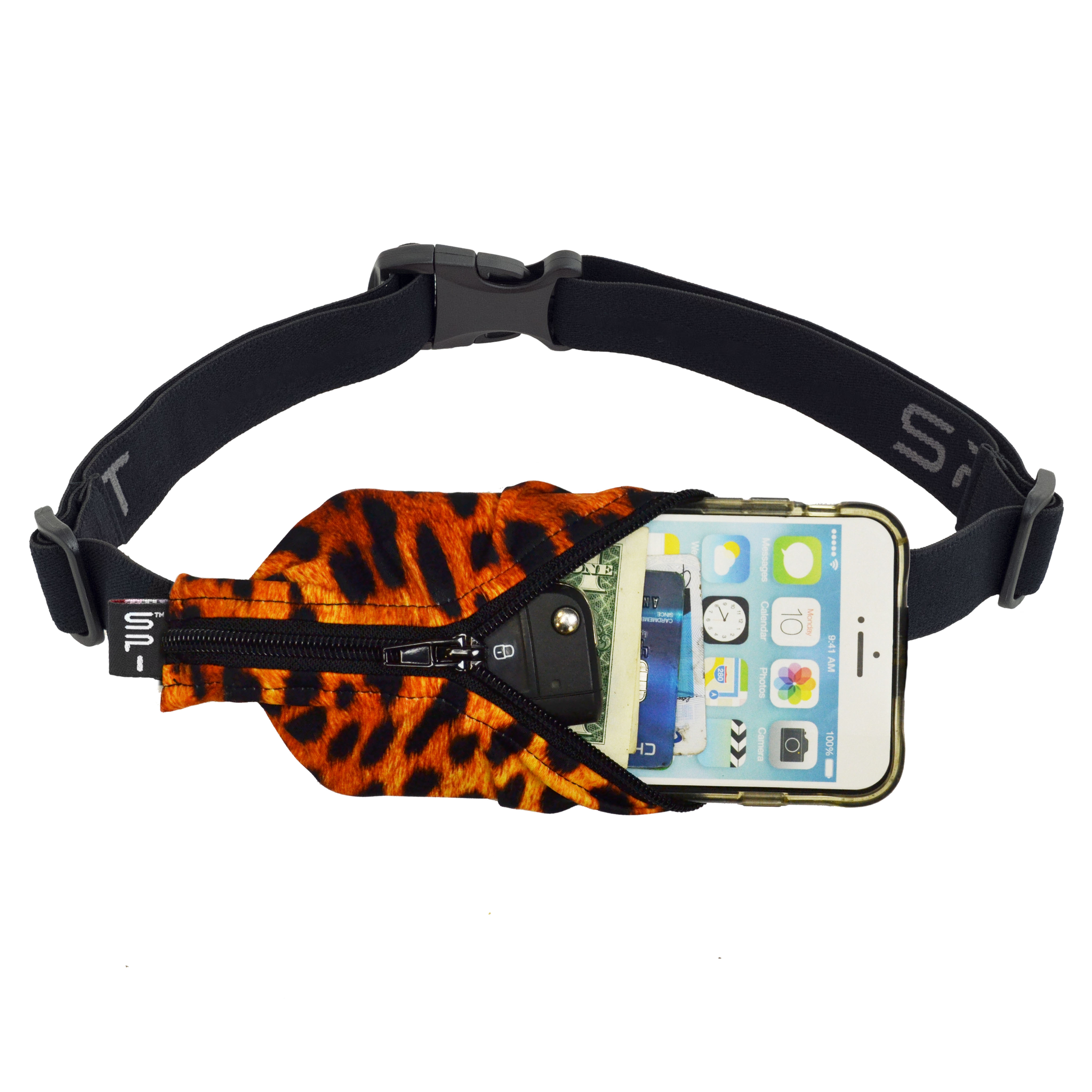 SPIbelt Running Belt, No-Bounce Waist Pack For Runners, IPhone 6 7 8 X