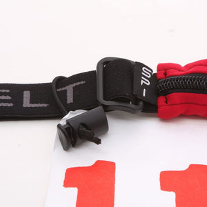 Spibelt Race Number Toggles close up