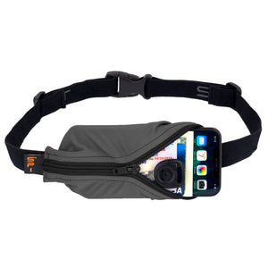 SPIbelt Originele loopgordel voor dames en heren, telefoonhouder voor hardlopen, riemtas, houder voor mobiele telefoon, loopriem, tas uitbreidbaar, antraciet/zwarte ritssluiting SPIbelt Originele loopgordel voor dames en heren, telefoonhouder voor hardlopen, riemtas, houder voor mobiele telefoon, loopriem, tas uitbreidbaar, antraciet/zwarte ritssluiting